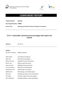 Zoology), Third Report and Outlook