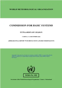 Comission for Basic Systems