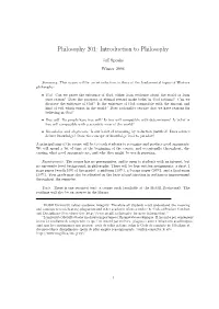 Introduction to Philosophy