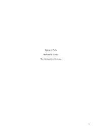 1 Spring in Gaza William M. Cotter the University of Arizona