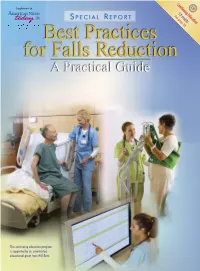Best Practices for Falls Reduction a Practical Guide