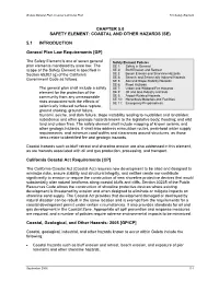 Coastal and Other Hazards (Se)
