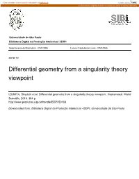 Differential Geometry from a Singularity Theory Viewpoint