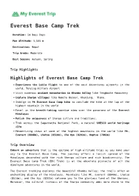 Everest Base Camp Trek
