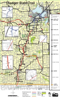 Map of the Badger State Trail