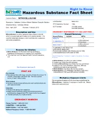 Hazardous Substance Fact Sheet