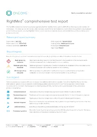 Rightmed Comprehensive Test Report