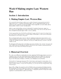 Western Han Section 1: Introduction