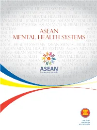 Asean Mental Health Systems Asean