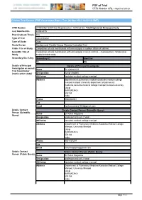 CTRI Trial Data
