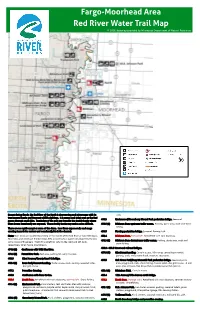 Fargo-Moorhead Area Red River Water Trail Map © 2020, Basemap Provided by Minnesota Department of Natural Resources