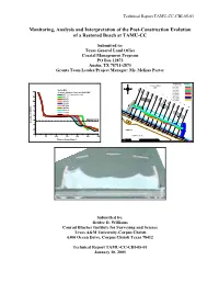 Monitoring, Analysis and Interpretation of the Post-Construction Evolution of a Restored Beach at TAMU-CC