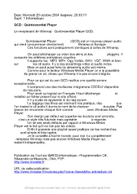 QCD : Quintessential Player