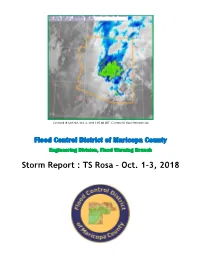 Storm Report : TS Rosa – Oct