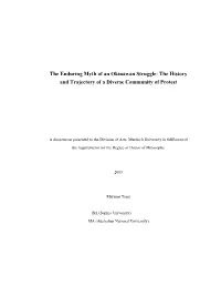 The Enduring Myth of an Okinawan Struggle: the History and Trajectory of a Diverse Community of Protest