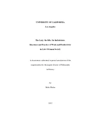 UNIVERSITY of CALIFORNIA Los Angeles the Lazy, the Idle, The