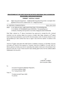 ASAP/SPM-TRAINING/278/2017 Dated, 06.07.2018 Sd