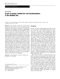 Coast of Change: Habitat Loss and Transformations in the Wadden Sea
