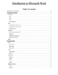 Introduction to Microsoft Word 1