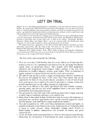 Left on Trial