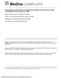 Oocyte Atresia and Its Effect on Reproductive Effort of the Common Cockle Cerastoderma Edule (Linneaus, 1758)