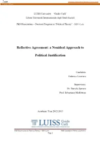 Reflective Agreement: a Nonideal Approach to Political Justification