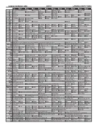 Sunday Morning Grid 4/29/12 Latimes.Com/Tv Times