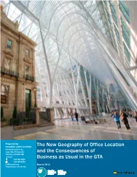 The New Geography of Office Location and The
