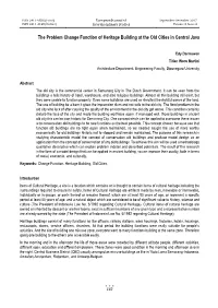 The Problem Change Function of Heritage Building at the Old Cities in Central Java