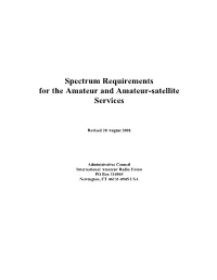 3. Spectrum Requirements ……………………………………………………………… 17