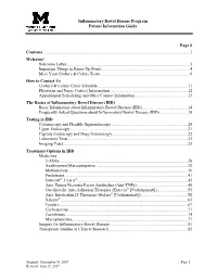 Crohn's & Colitis Program, Patient Information Guide
