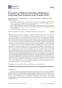 Evaluation of Different Simulation Methods for Analyzing Flood