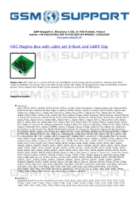 HXC Magma Box with Cable Set S-Boot and UART Clip