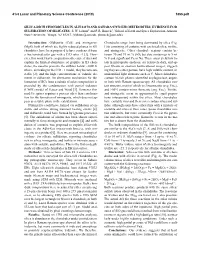 Introduction: Oldhamite (Cas) and Niningerite (Mgs), Both of Which Are Highly Reduced Phases in EH Chondrites, Have Been Propose