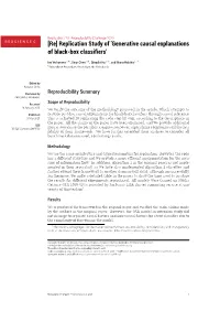 [Re] Replication Study of 'Generative Causal Explanations Of