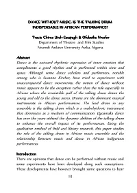 Abstract Ance Is the Outward Rhythmic Expression of Inner Emotion That