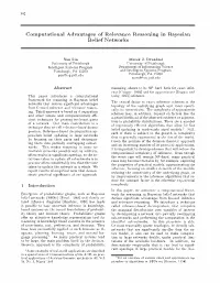 Computational Advantages of Relevance Reasoning in Bayesian Belief Networks