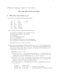 Deriving Inflectional Paradigms 1 Why Does Syncretism Occur?