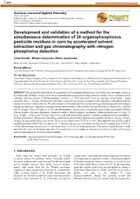 Development and Validation of a Method for the Simultaneous