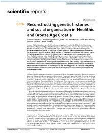 Reconstructing Genetic Histories and Social Organisation in Neolithic And