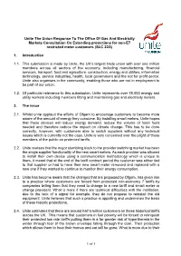 Unite the Union Response to the Office of Gas and Electricity Markets Consultation on Extending Protections for Non-E7 Restricted Meter Customers (SLC 22G)