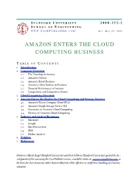 Amazon Enters the Cloud Computing Business