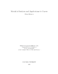 Moduli of Surfaces and Applications to Curves