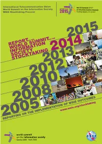Reporting on the Implementation of Wsis Outcomes