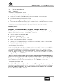 Section 7: Surface Water Quality