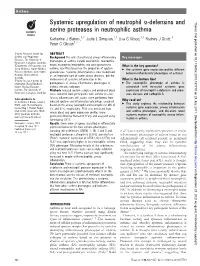 Systemic Upregulation of Neutrophil A-Defensins and Serine Proteases In