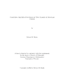 Computing the Zeta Functions of Two Classes of Singular Curves By