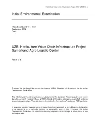 51041-002: Horticulture Value Chain Infrastructure Project
