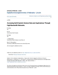 Accessing Earth System Science Data and Applications Through High-Bandwidth Networks