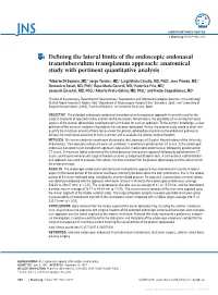 Defining the Lateral Limits of the Endoscopic Endonasal Transtuberculum Transplanum Approach: Anatomical Study with Pertinent Quantitative Analysis
